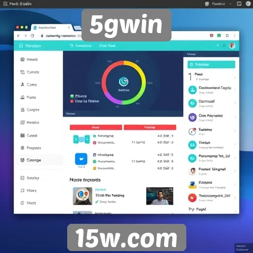 Interface do usuário no 5gwin é fácil e acessível